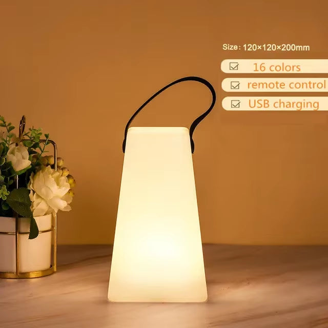 LuminaFusion Lamp – Portable Waterproof Cordless Table Lamp with Remote Control