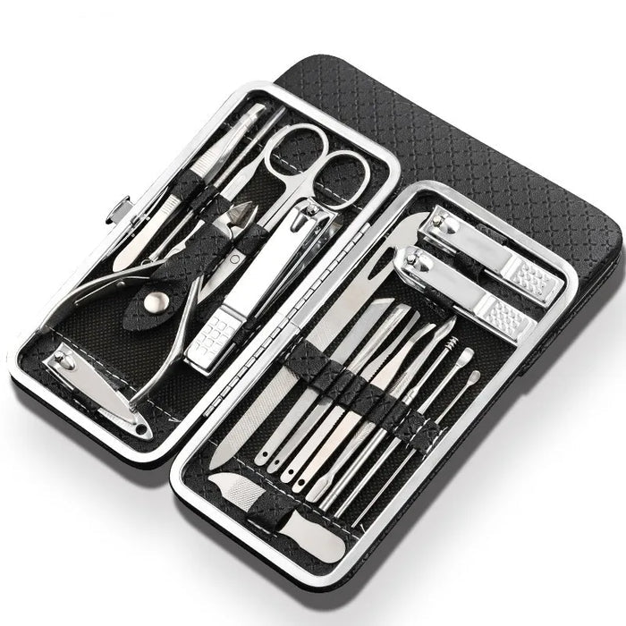 LuxeTools 19-Piece Professional Stainless Steel Manicure & Pedicure Set