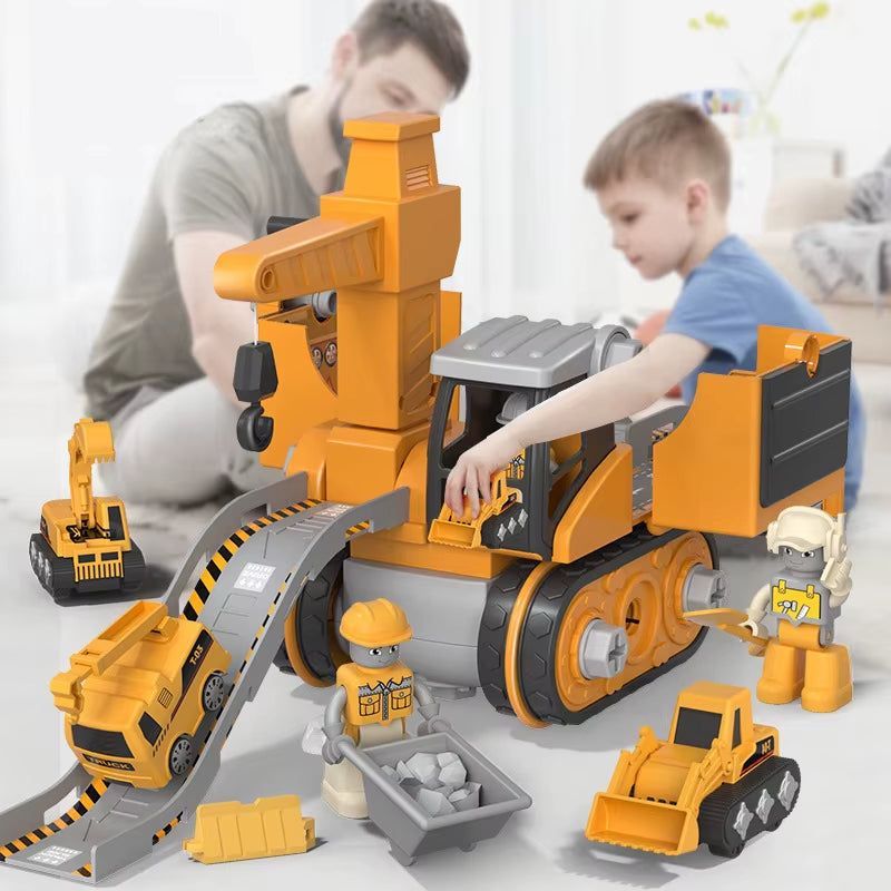 Constructo Build & Play Vehicle Set – Educational Construction Toy for Kids (120+ Pieces)