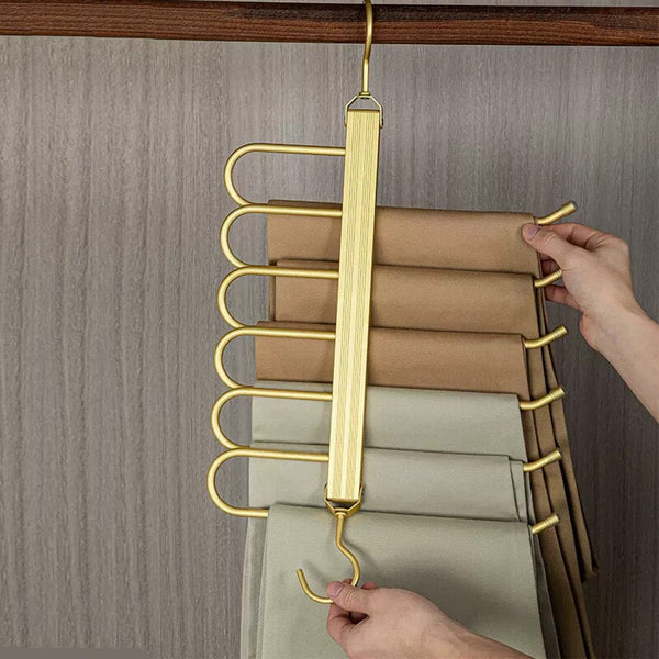 SpaceLuxe – Innovative Aluminum Trouser Hanger with Slim Design