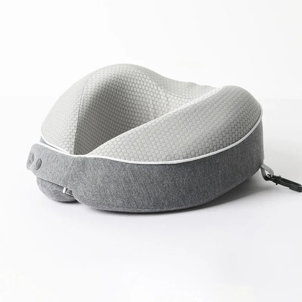 AeroSleep – Ergonomic Memory Foam Travel Pillow with 360° Neck Support