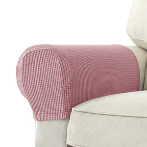 2-Piece Stretch Armrest Covers – Waterproof Quilted Sofa Arm Protectors