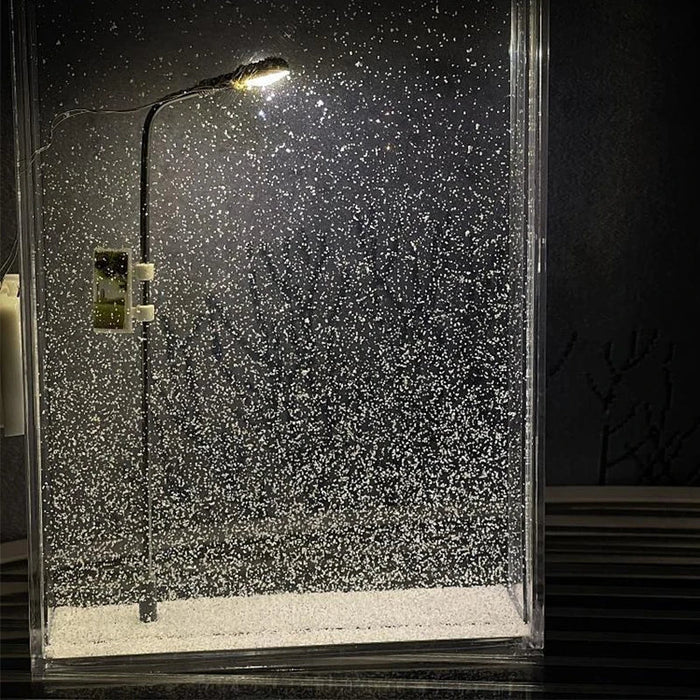 WinterGlow – LED street lamp with magical snow effect decoration