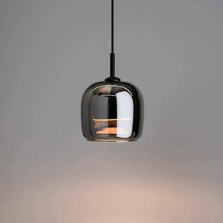 Modern Black Glass Pendant Light