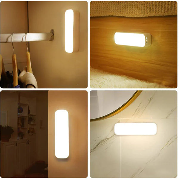 LumiSafe – Smart Motion Sensor Wall Lamp with Rechargeable Functionality