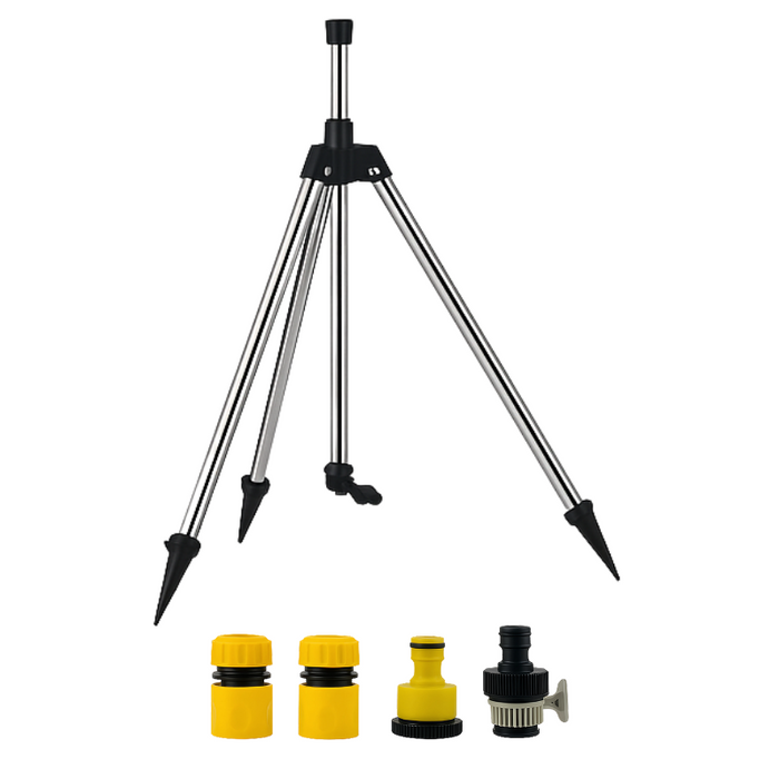 High-Pressure Rotating Tripod Sprinkler for Lawns & Gardens