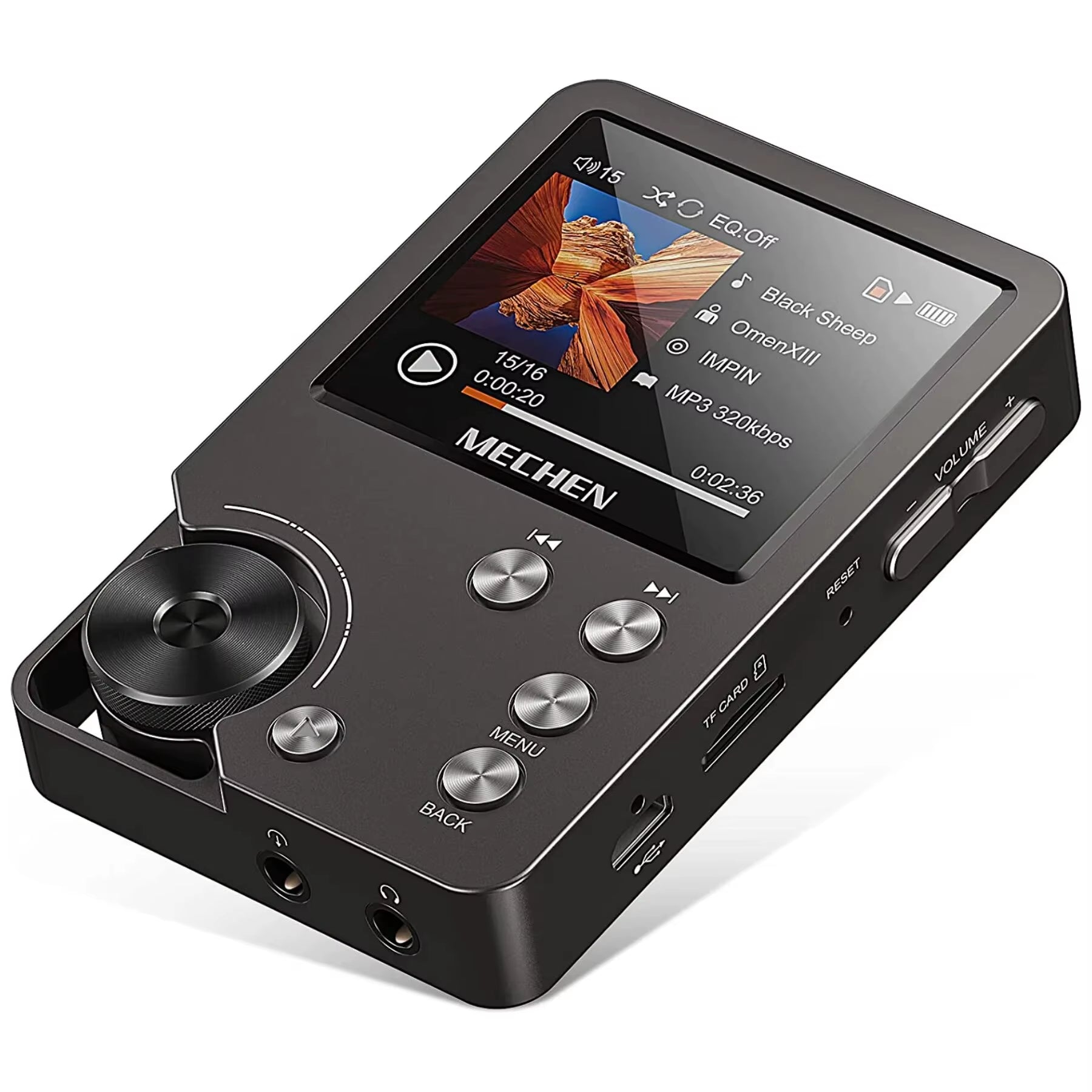 HiFi MP3 Player MECHEN-M30 – Premium Lossless Audio with 64GB Memory Card, Supports up to 256GB