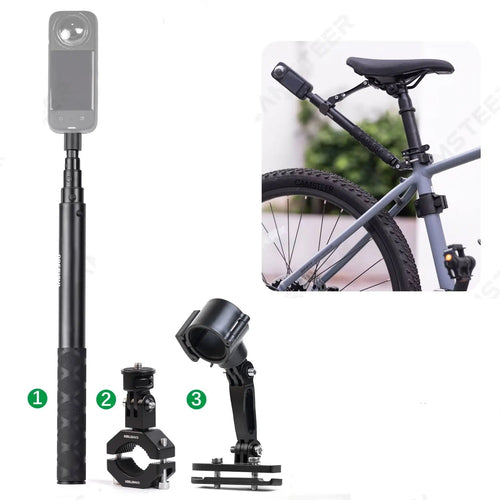 Camsteer Premium Bicycle Backseat Mount – Capture Epic Rides with Third-Person GoPro/Insta360 Views, Fits Hero 13 to DJI 5