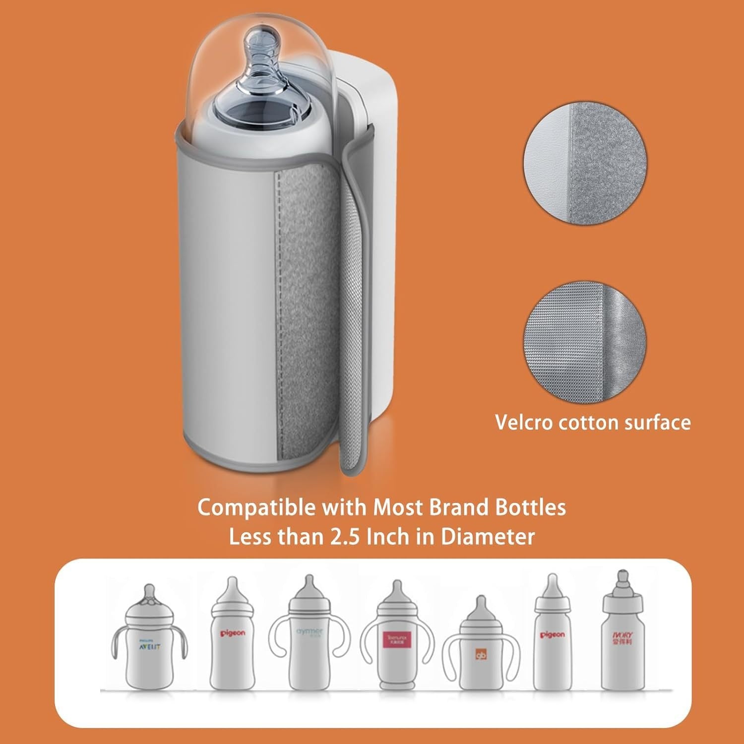 Portable Bottle Warmer – Compact & Convenient Baby Bottle Heater for On-the-Go Use