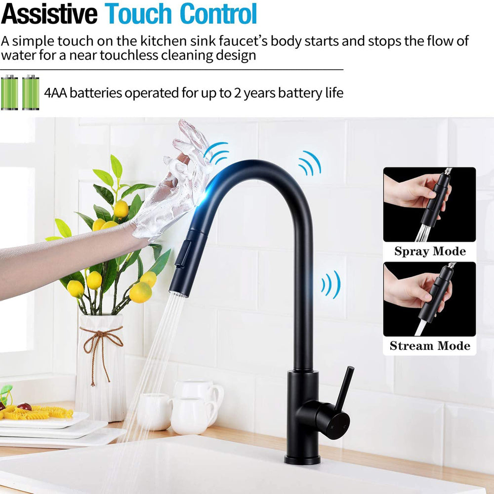 Kitchen Tap with Touch Sensor and Pull Out