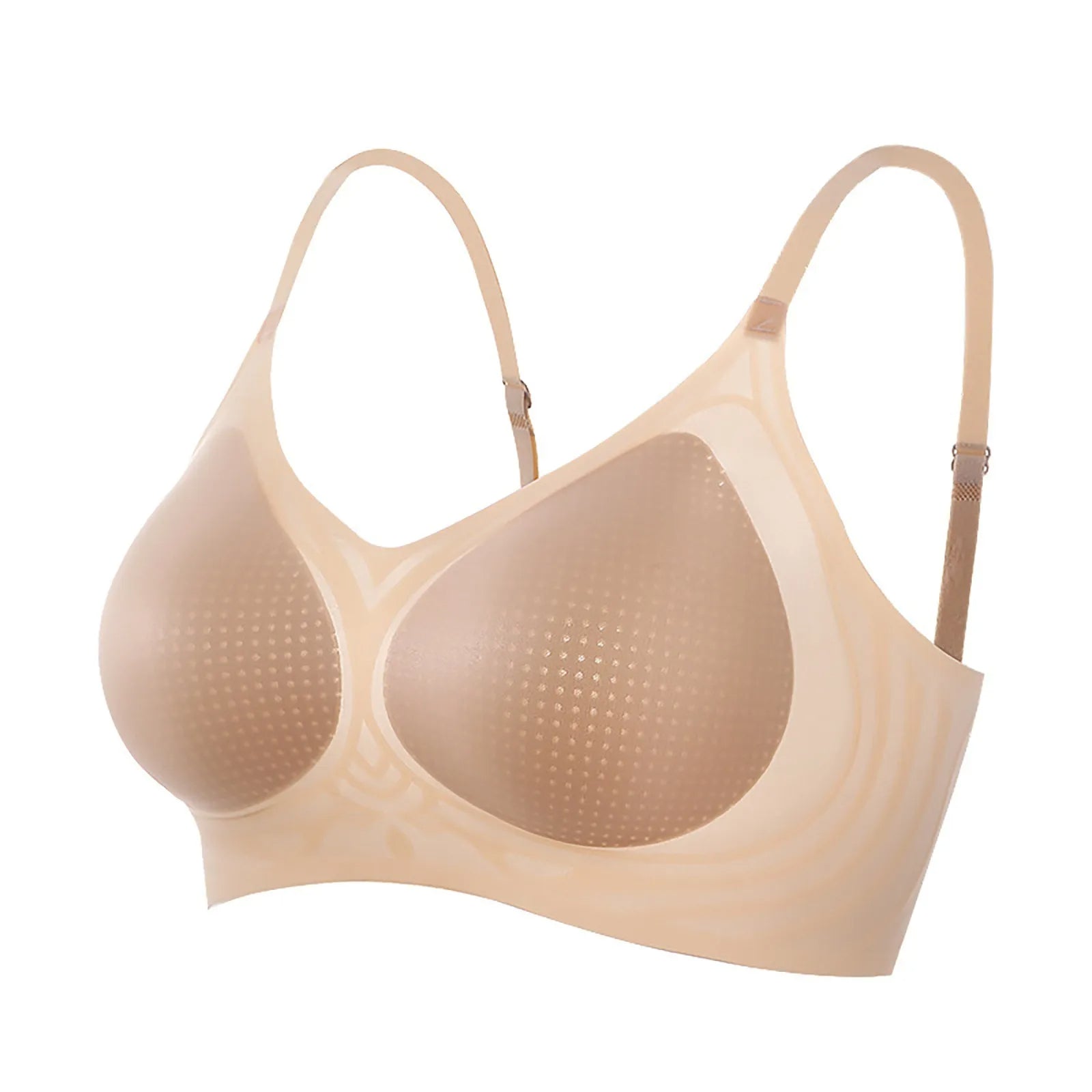 Ice Silk Ion Fiber Restoration Shaping Bra - Skin-friendly Ice Silk Lifting Bra Stretchy Breathable Ultra Thin Ice Silk Bra