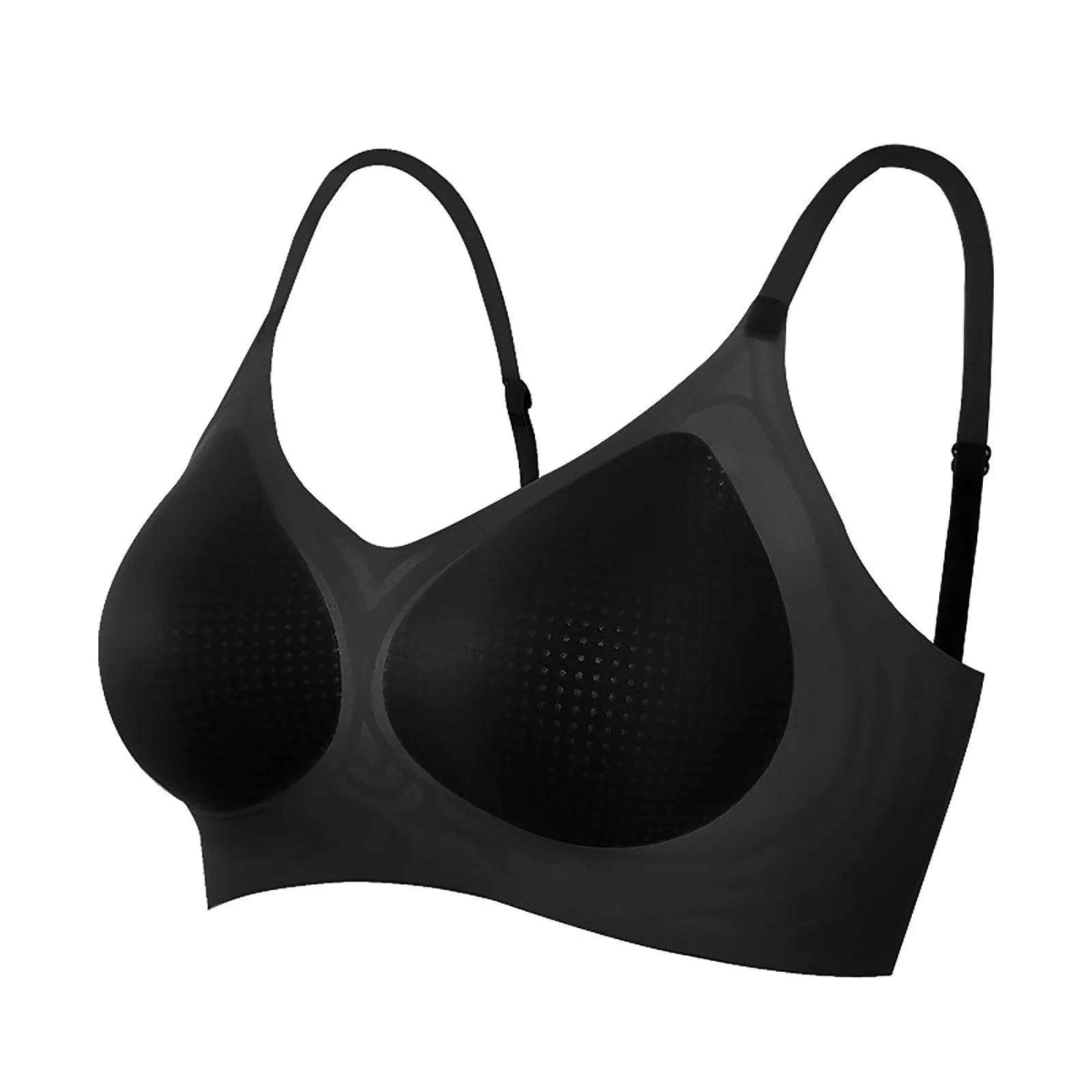 Ice Silk Ion Fiber Restoration Shaping Bra - Skin-friendly Ice Silk Lifting Bra Stretchy Breathable Ultra Thin Ice Silk Bra