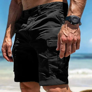 Cotton Cargo Shorts with Pockets for Men