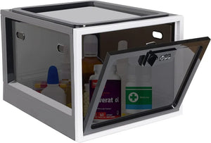 Heavy Duty Lockable Refrigerator Food Organizer Storage Bin