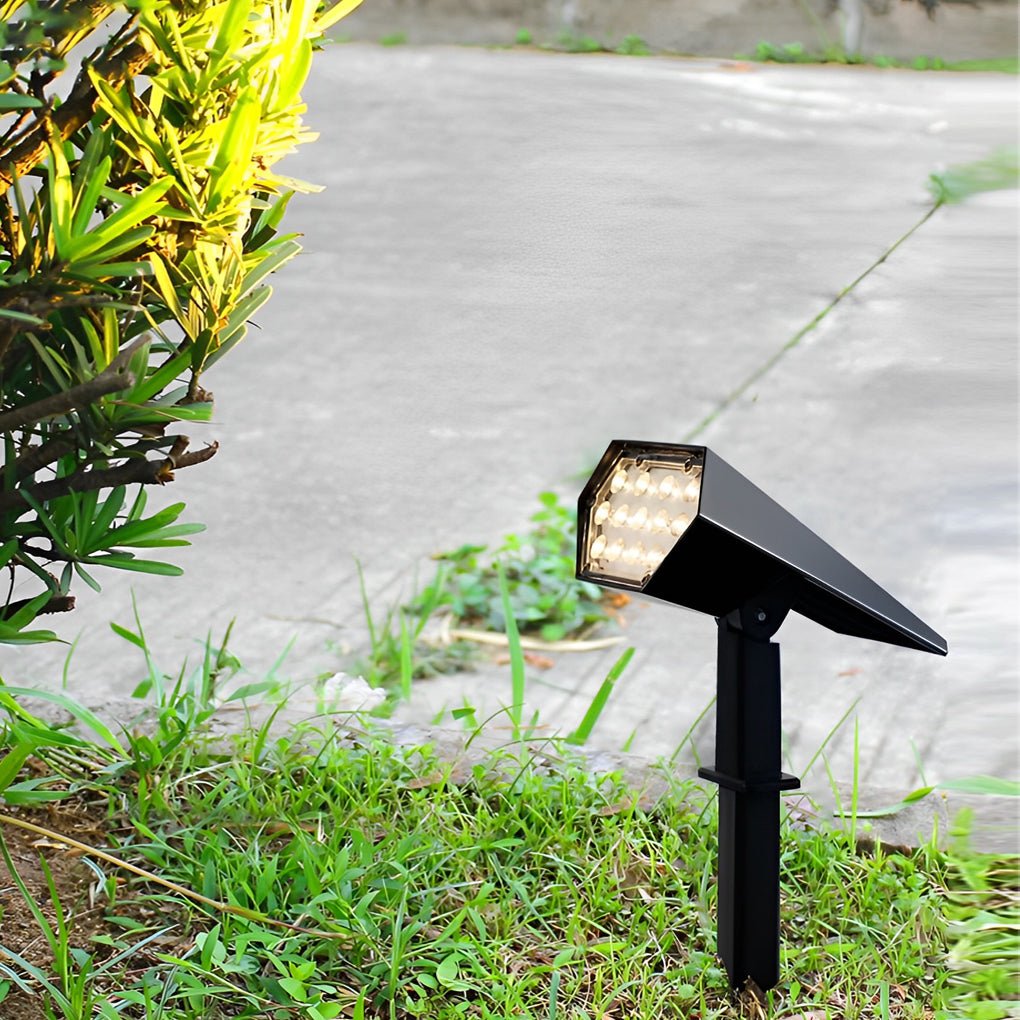 Adjustable Waterproof Multicolour Solar Spot Light With Sensor Landscape Lighting