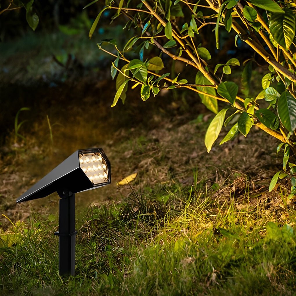 Adjustable Waterproof Multicolour Solar Spot Light With Sensor Landscape Lighting