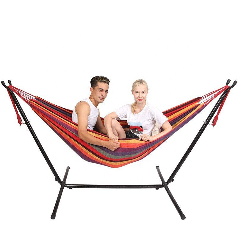 2-Person Hammock with Stand - Premium Canvas