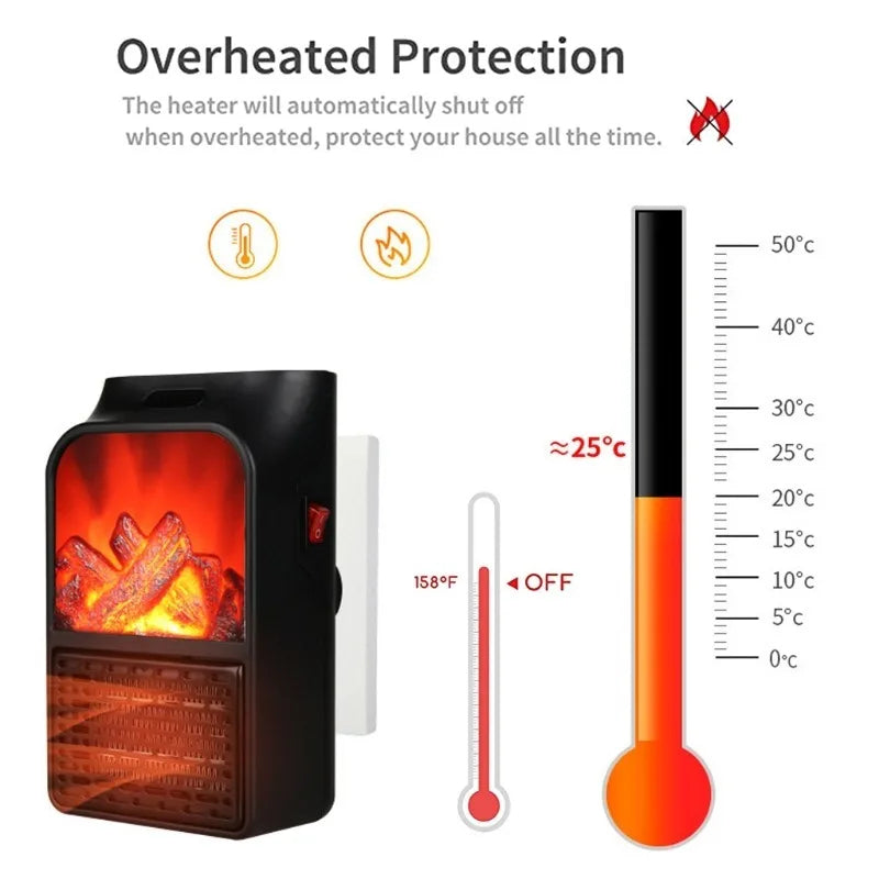 Portable Electric Plug In Home Indoor Room Space Heater 9000W