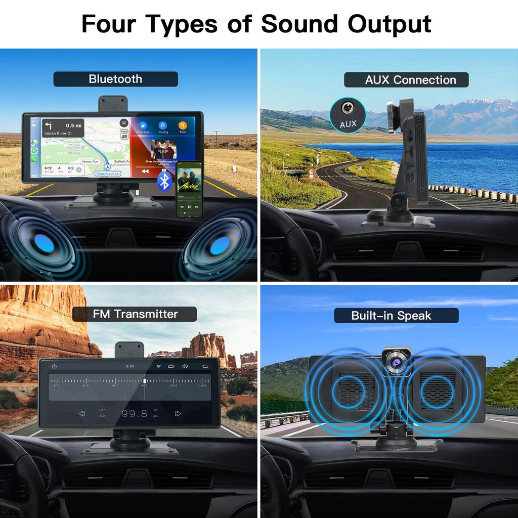 CarVision Pro – Smart Car Display with Apple CarPlay, Android Auto & Dash Camera