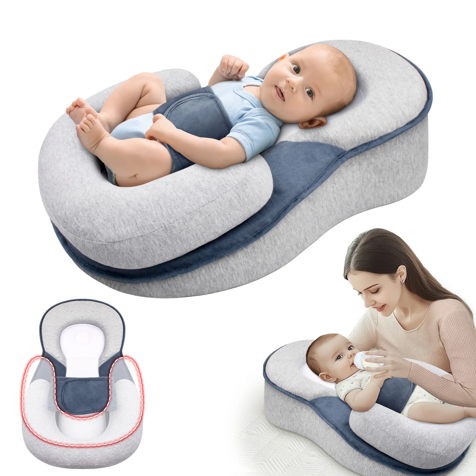 Anti-Reflux Elevated Baby Lounger