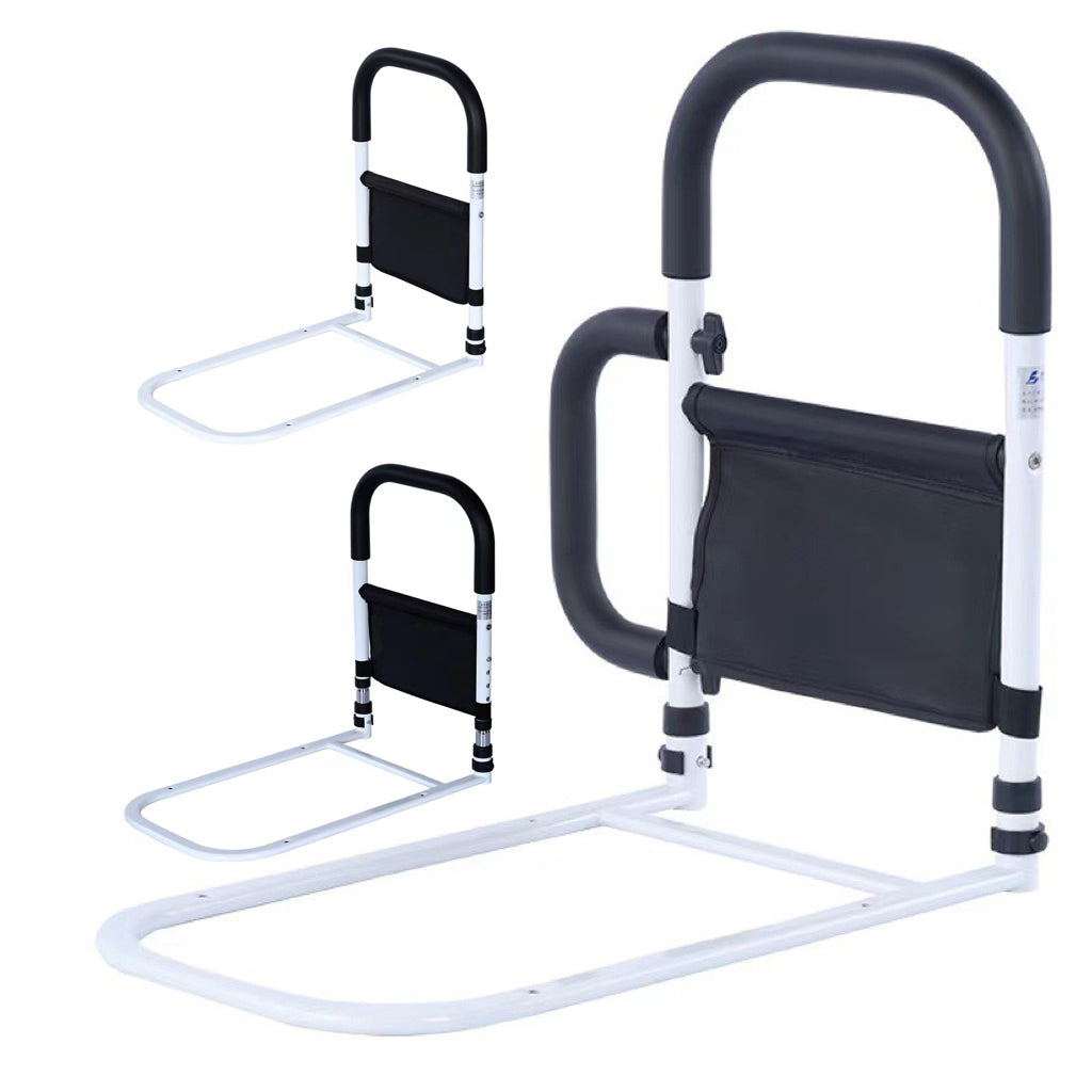 Adjustable Bed Assist Rail with Side Handrail – Safety Support for Elderly & Mobility Assistance