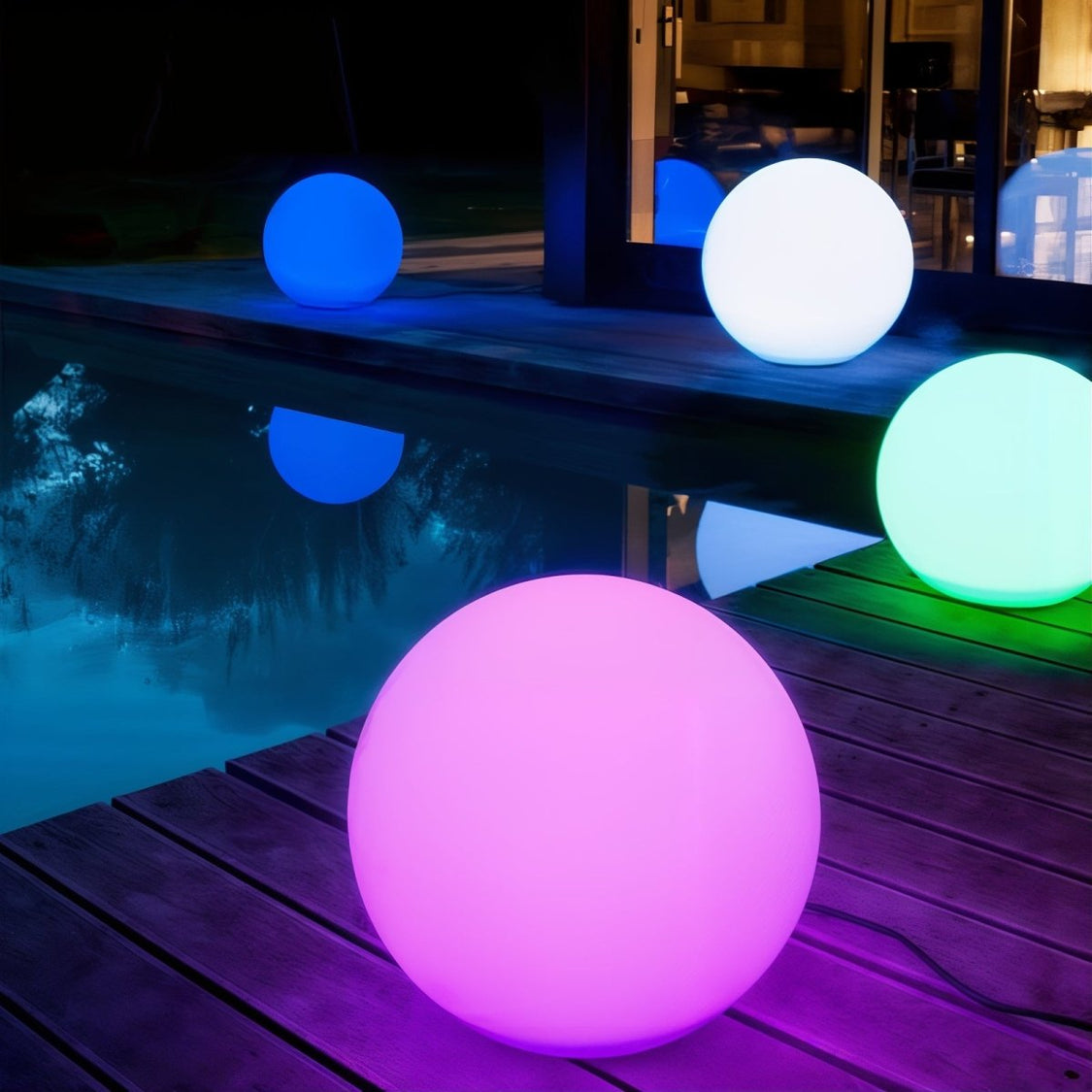 Color Changing LED Sphere | Smart Portable Garden Light