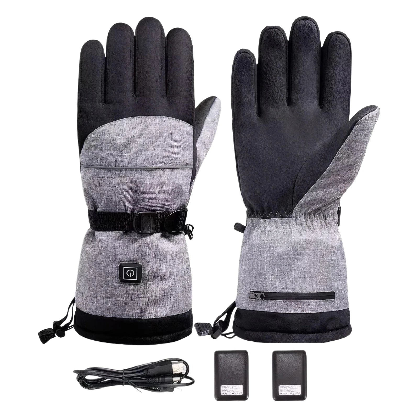 Unisex Heated Gloves - Rechargeable & Touchscreen-Friendly (Batteries included)