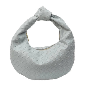 Handbag Vegan Leather Woven Shoulder Bag