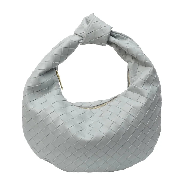 Handbag Vegan Leather Woven Shoulder Bag