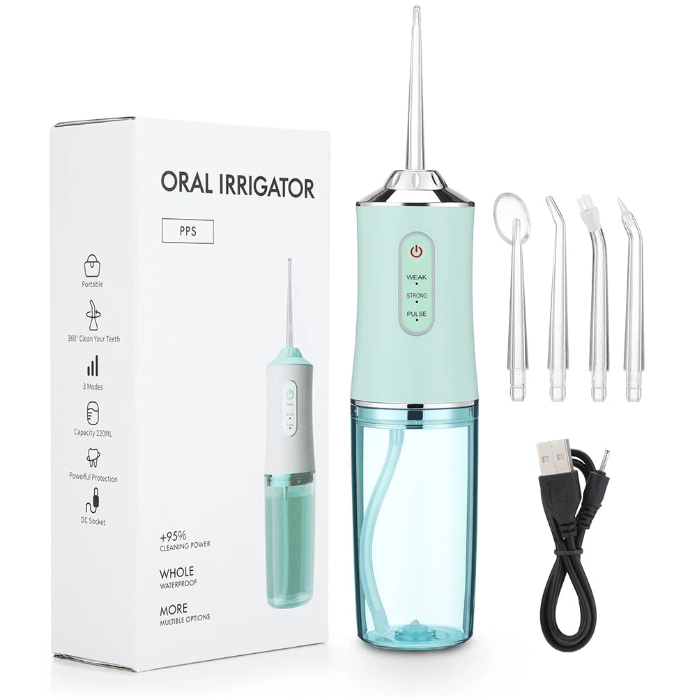 Cordless Water Flosser – Portable Rechargeable Oral Irrigator for Deep Cleaning