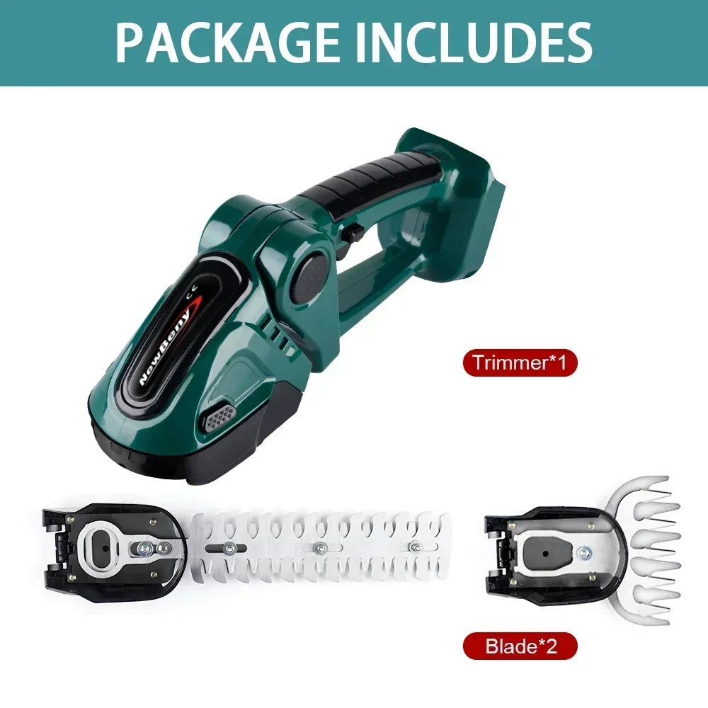 2 In 1 Cordless Electric Hedge Garden Trimmer