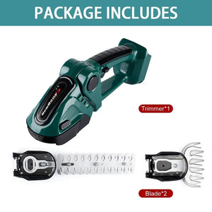 2 In 1 Cordless Electric Hedge Garden Trimmer