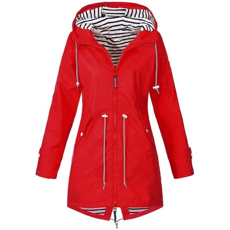Long Rain Jacket For Women
