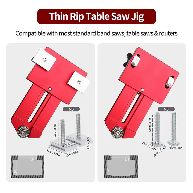 Thin Rip Jig Table Saw Jig Guide