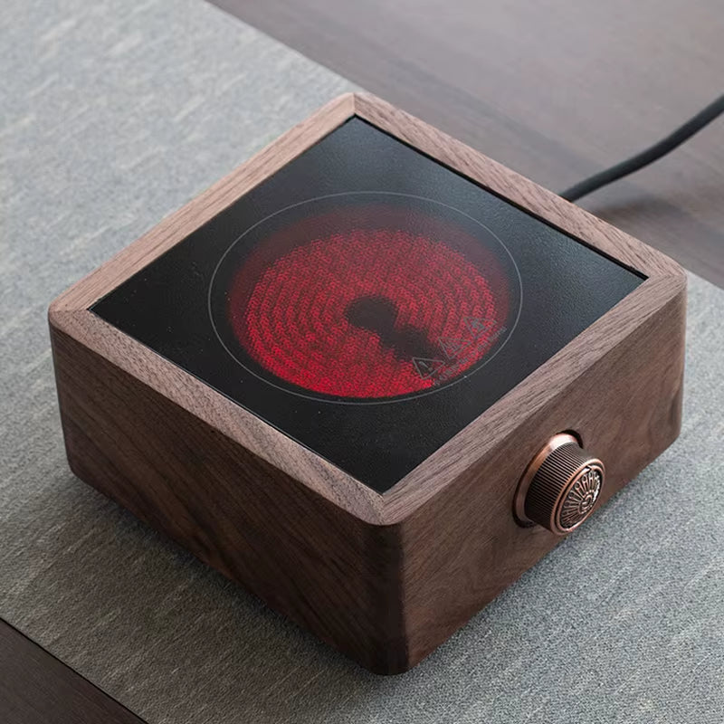 Walnut Adjustable Electronic Tea Stove Heater
