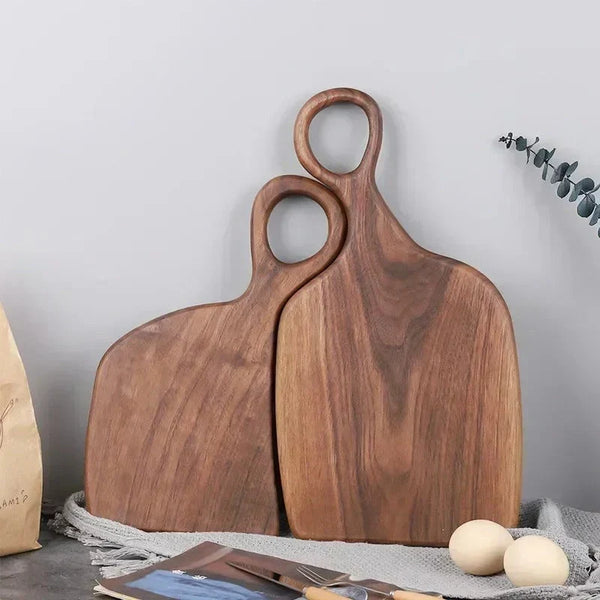 NutriCraft – Luxury Walnut Cutting Board with Double-Sided Functionality for Kitchen and Presentation