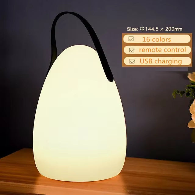 LuminaFusion Lamp – Portable Waterproof Cordless Table Lamp with Remote Control