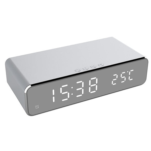 LumiCharge – Wireless Charging Alarm Clock with Modern & Functional Design