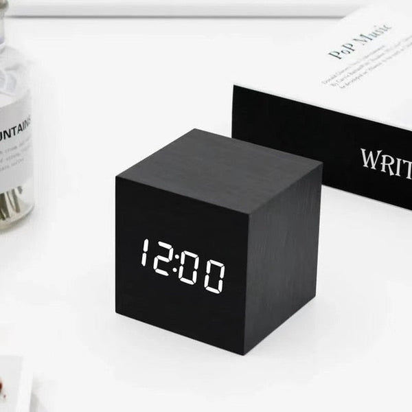 LumiCube – Stylish LED Alarm Clock with Minimalist Design & Smart Features