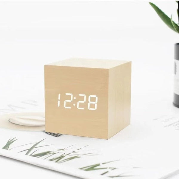 LumiCube – Stylish LED Alarm Clock with Minimalist Design & Smart Features