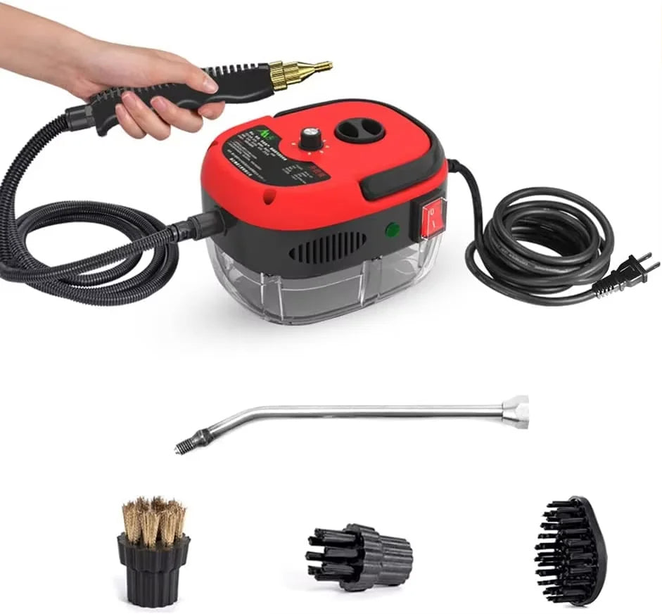 2500w Steam Cleaner With High Pressure - 6 Levels For Home And Kitchen