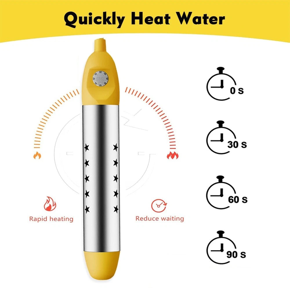 Electric Water Heater - 2500W Floating Portable Immersion Reheater Suspension Bathroom/Swimming Pool