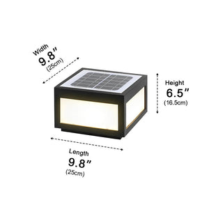 Solar Waterproof Post Cap Aluminum Column Pedestal Light