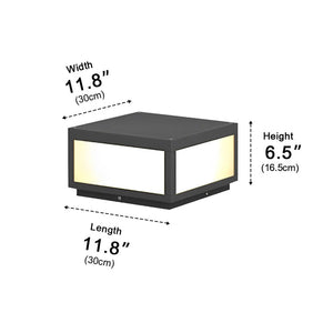 Solar Waterproof Post Cap Aluminum Column Pedestal Light