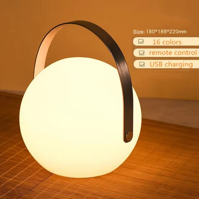 LuminaFusion Lamp – Portable Waterproof Cordless Table Lamp with Remote Control