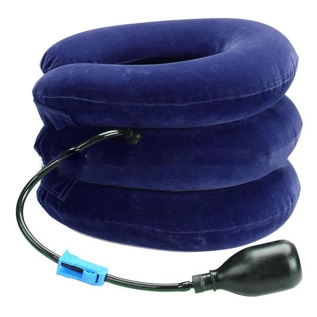 Three Layers Cervical Neck Traction Inflatable Pillow