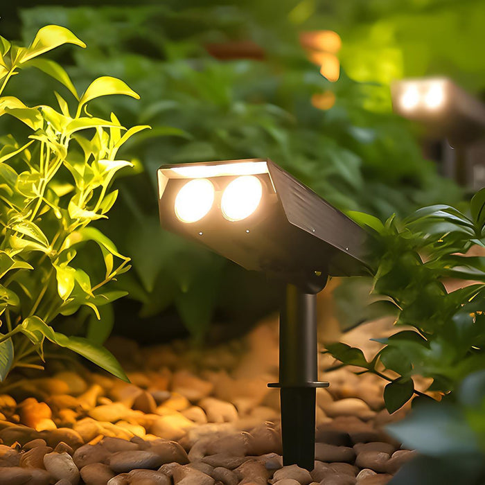 Waterproof LED Solar Multi-zoom Spot Light Landscape Lighting RGB