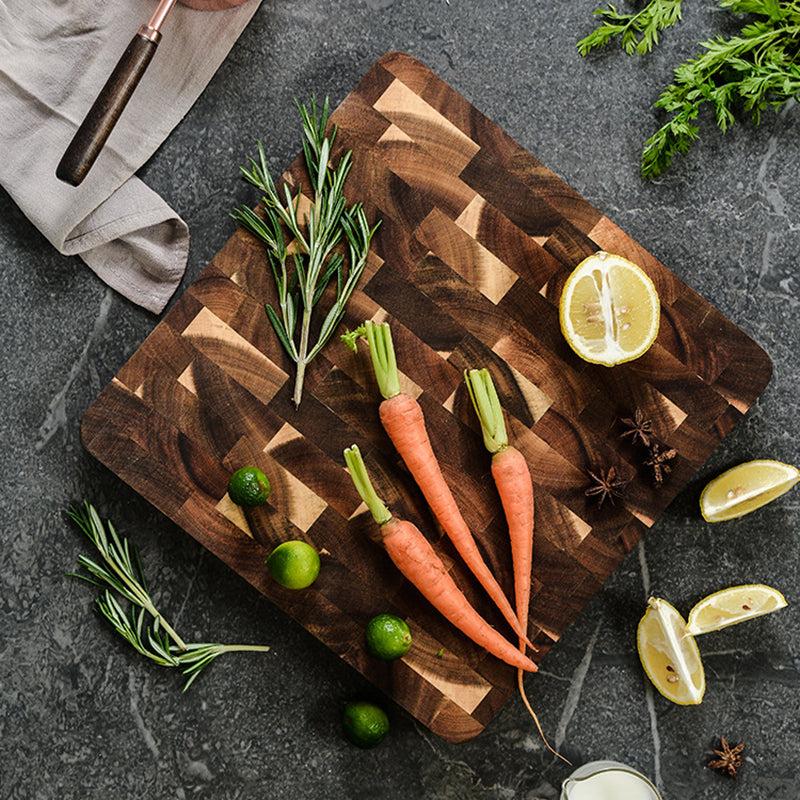 GrainRoot Acacia Board – Solid Wood Chopping & Serving Board for Everyday Rituals