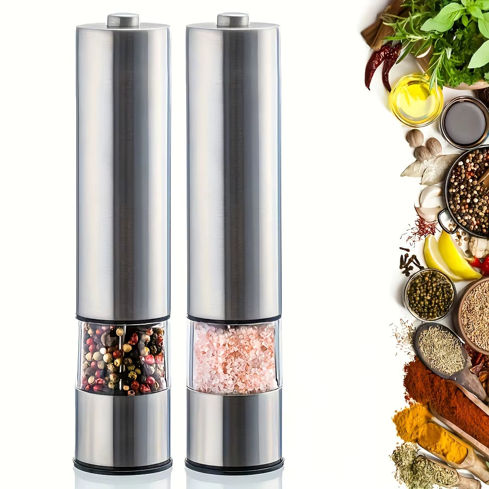Electric Salt & Pepper Grinder Set