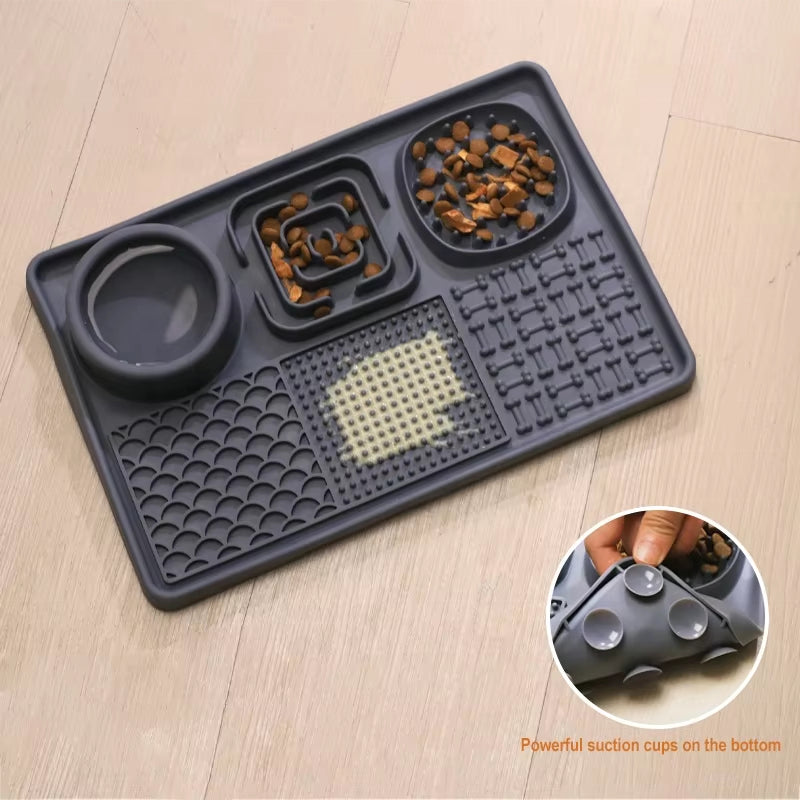 Silicone Dog Lick Mat with Suction